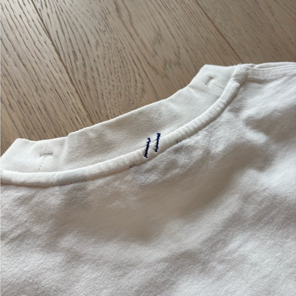 Burberry Men’s White Cotton jersey T-shirt Size Small Oversized - Picture 5 of 6